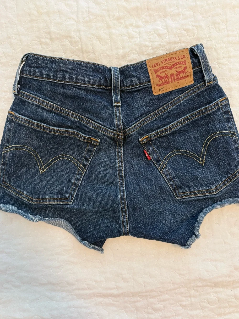 🛍️ 3/$25 Levi’s 501 Dark Wash Denim Shorts 24